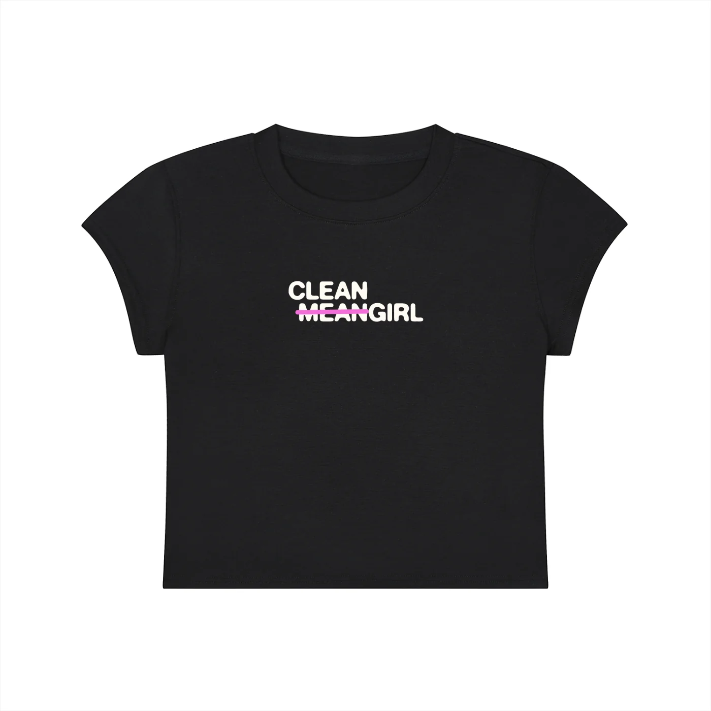 𝚖̶𝚎̶𝚊̶𝚗̶ Cleangirl Slim Crop Tee - Image 5