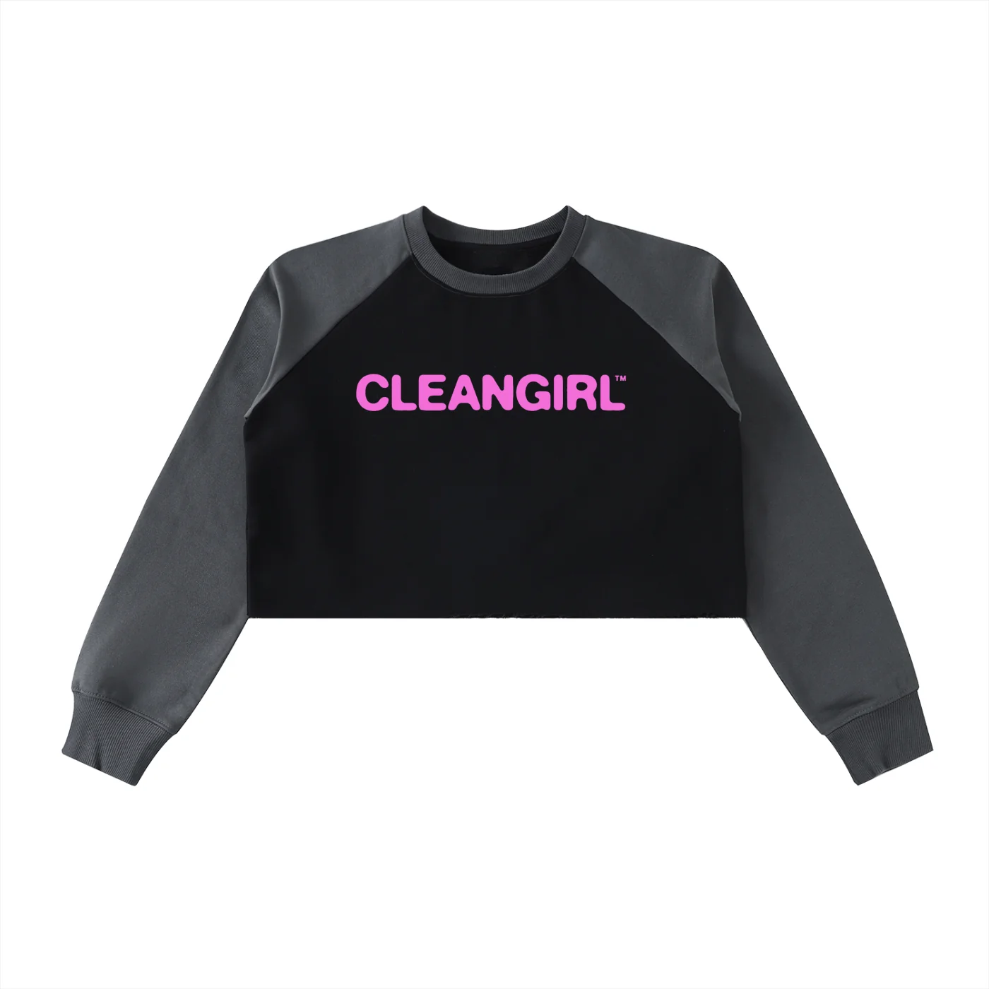 Pink Cleangirl™ 2-Tone Crop Crew - Image 3